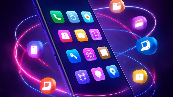 9777BED COM - Sleek smartphone floating in space 9777BED COM Sleek smartphone floating in space